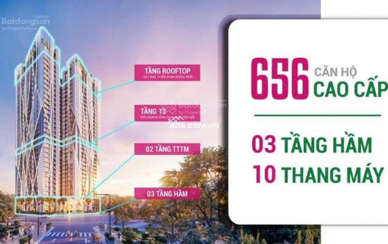 BÁN CĂN 2PN (73M2) VỐN 20% GTCH - 850TR KÝ NGAY HĐMB